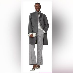 Ann Taylor Gray Funnel Neck Coat